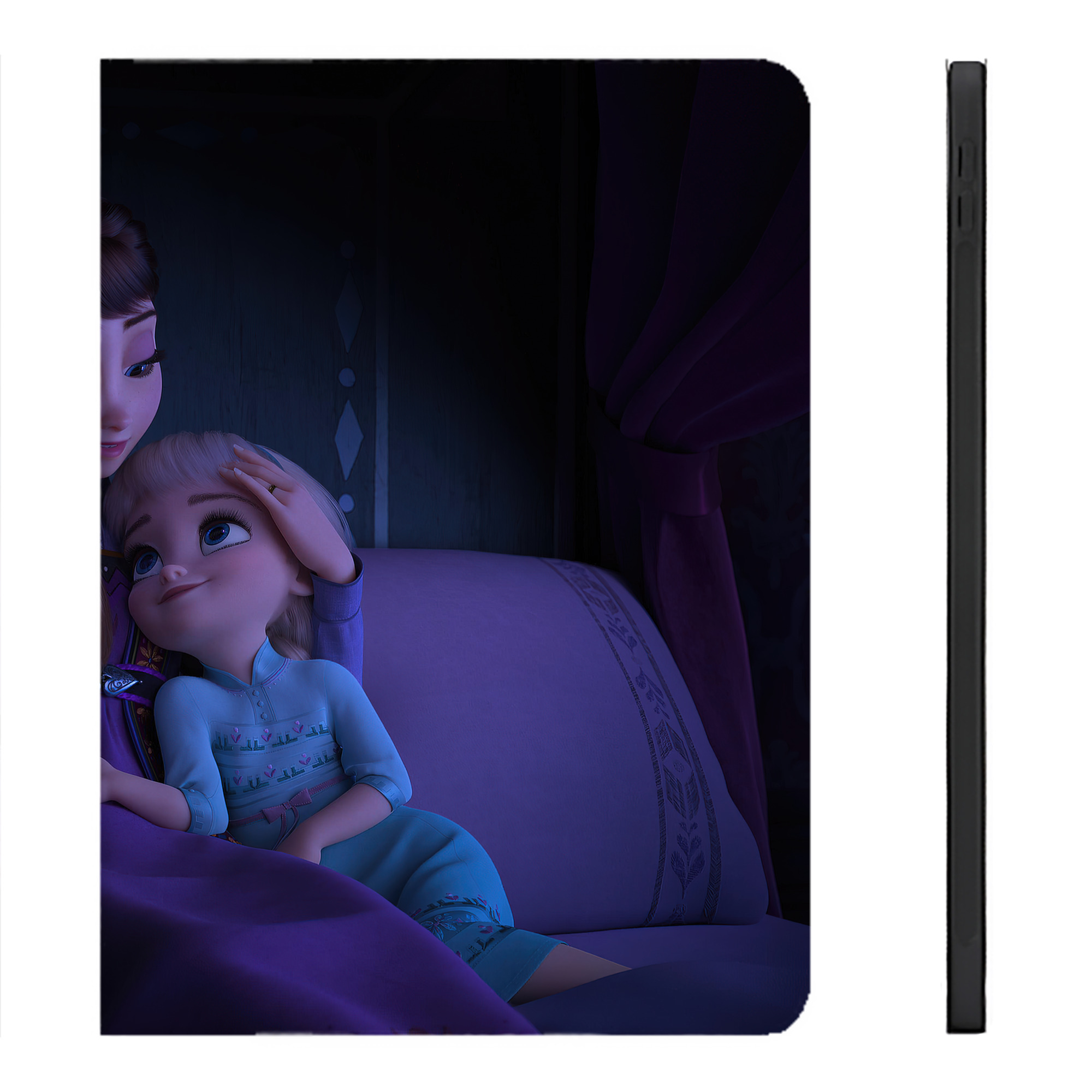 （画像用） アナと雪の女王 アンナ エルサ Frozen Anna Elsa IPadケース ペンホルダー付き ブックスタイルデザイン